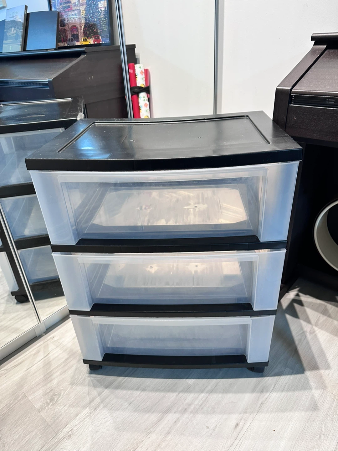 3-Drawer Plastic Storage Unit