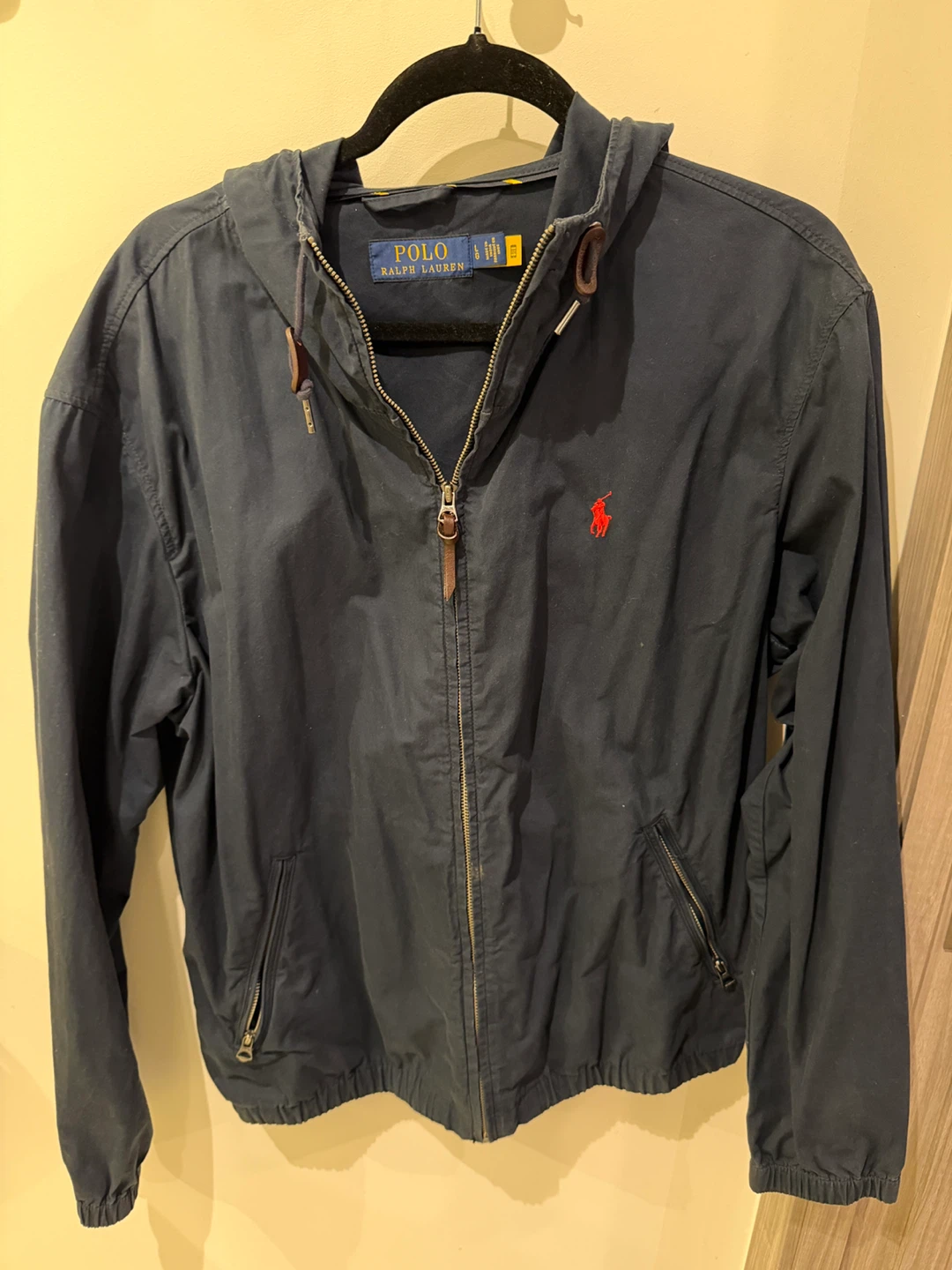 Polo Ralph Lauren Navy Hooded Jacket - Size L