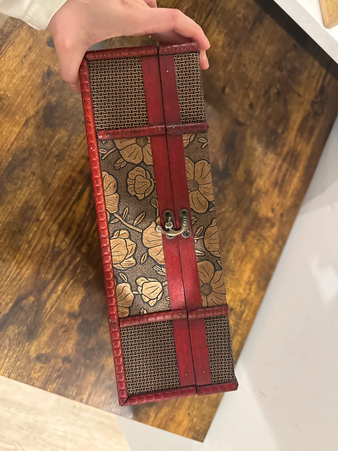 Decorative Wooden Box with Floral Design - photo 3