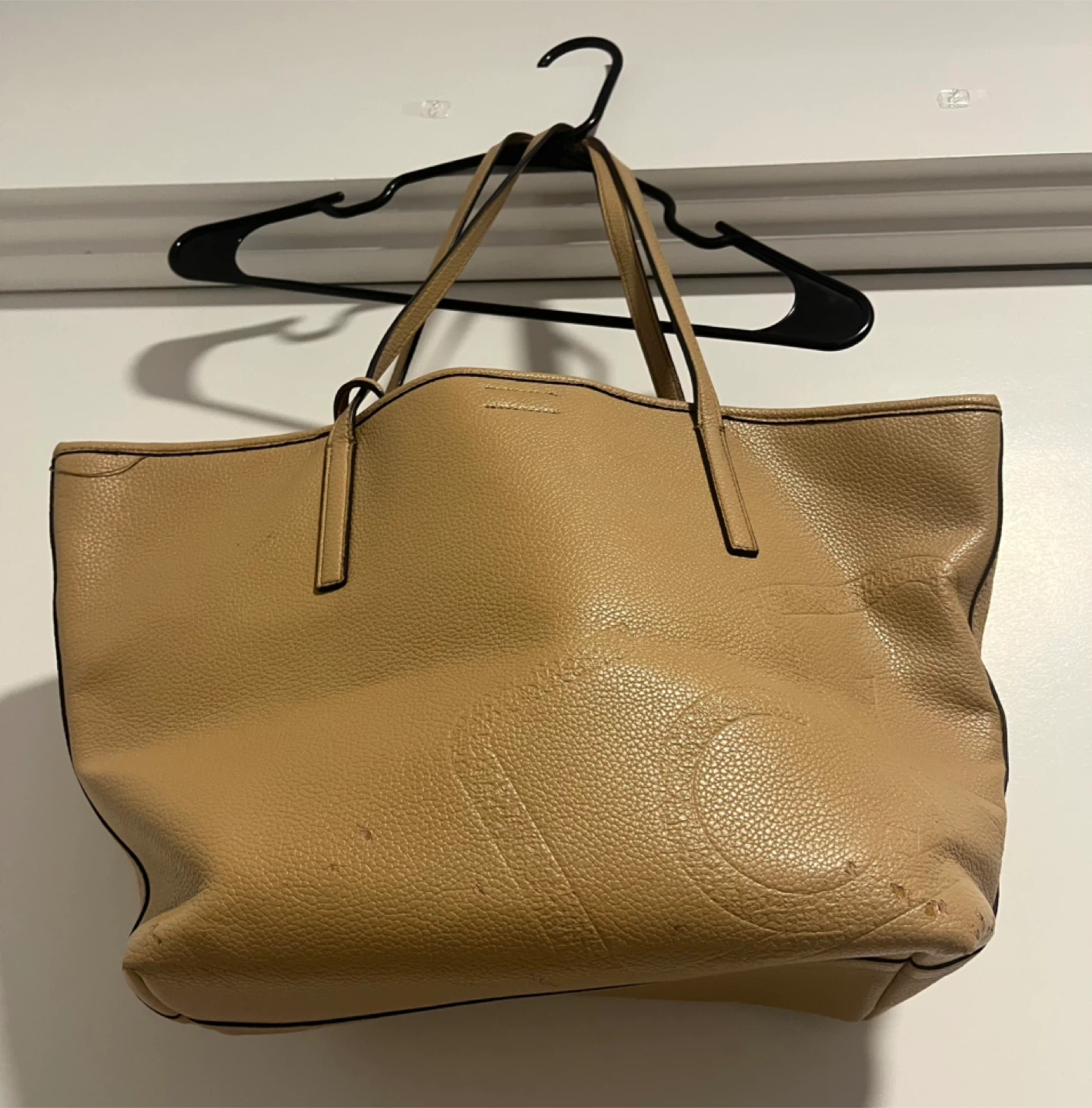 Calvin Klein Faux Leather Tote Bag with Pouch - photo 2