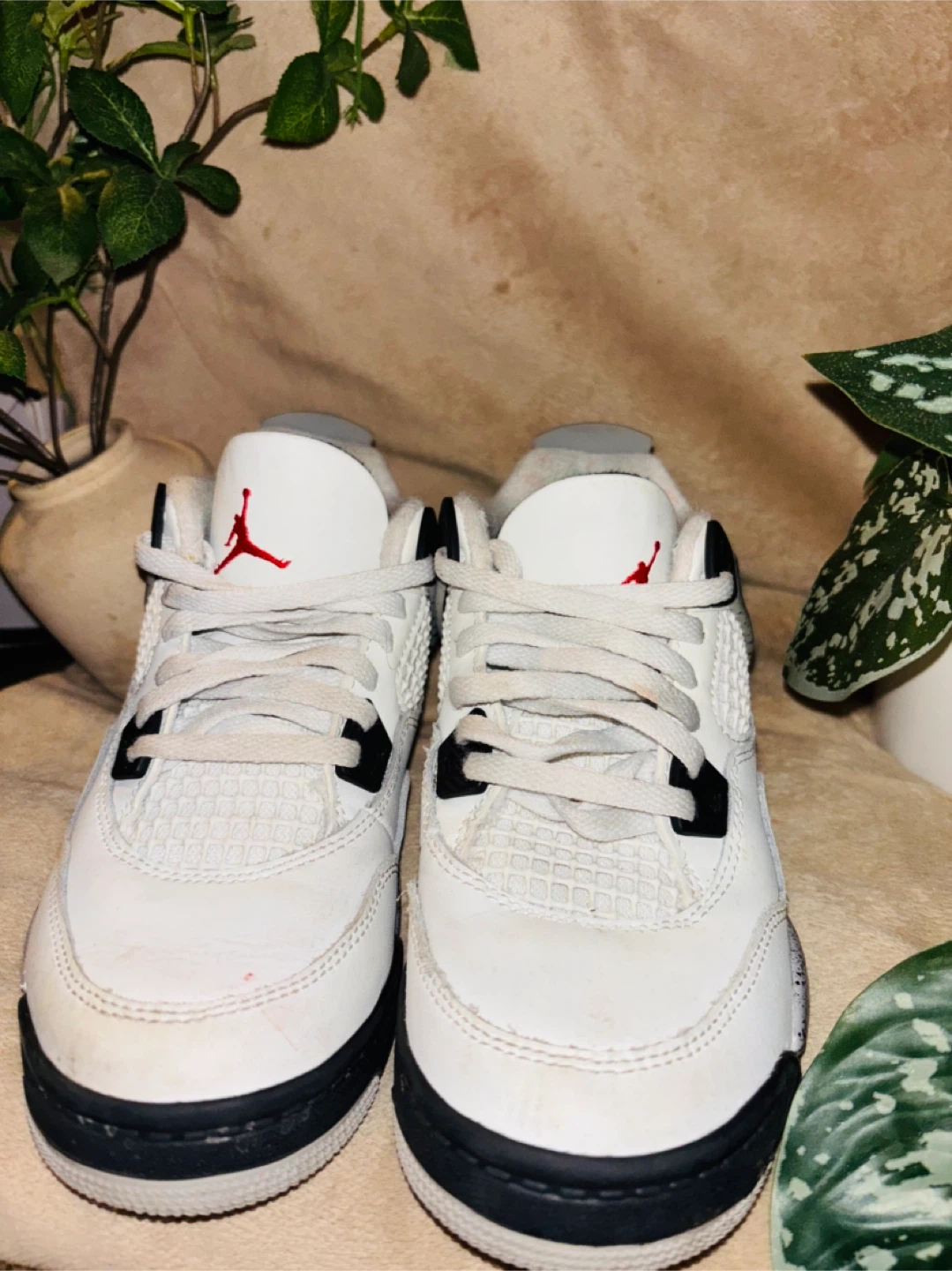 Air Jordan 4 Retro SE White Cement TD Shoes Size 11C