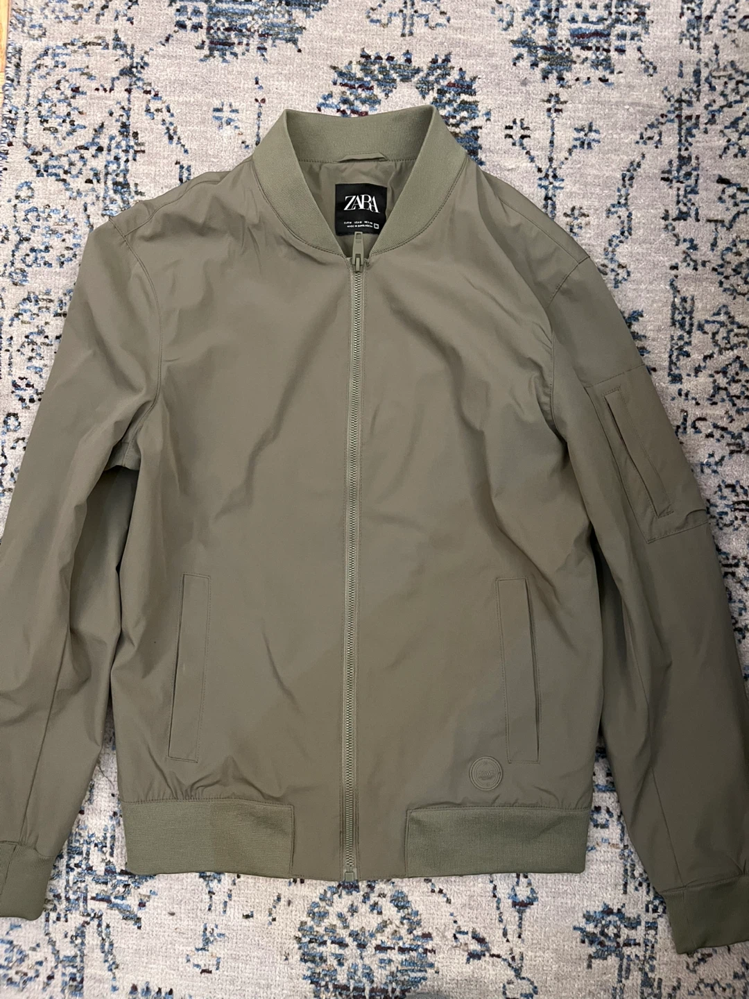 Zara Bomber Jacket - Olive Green - Men's Medium