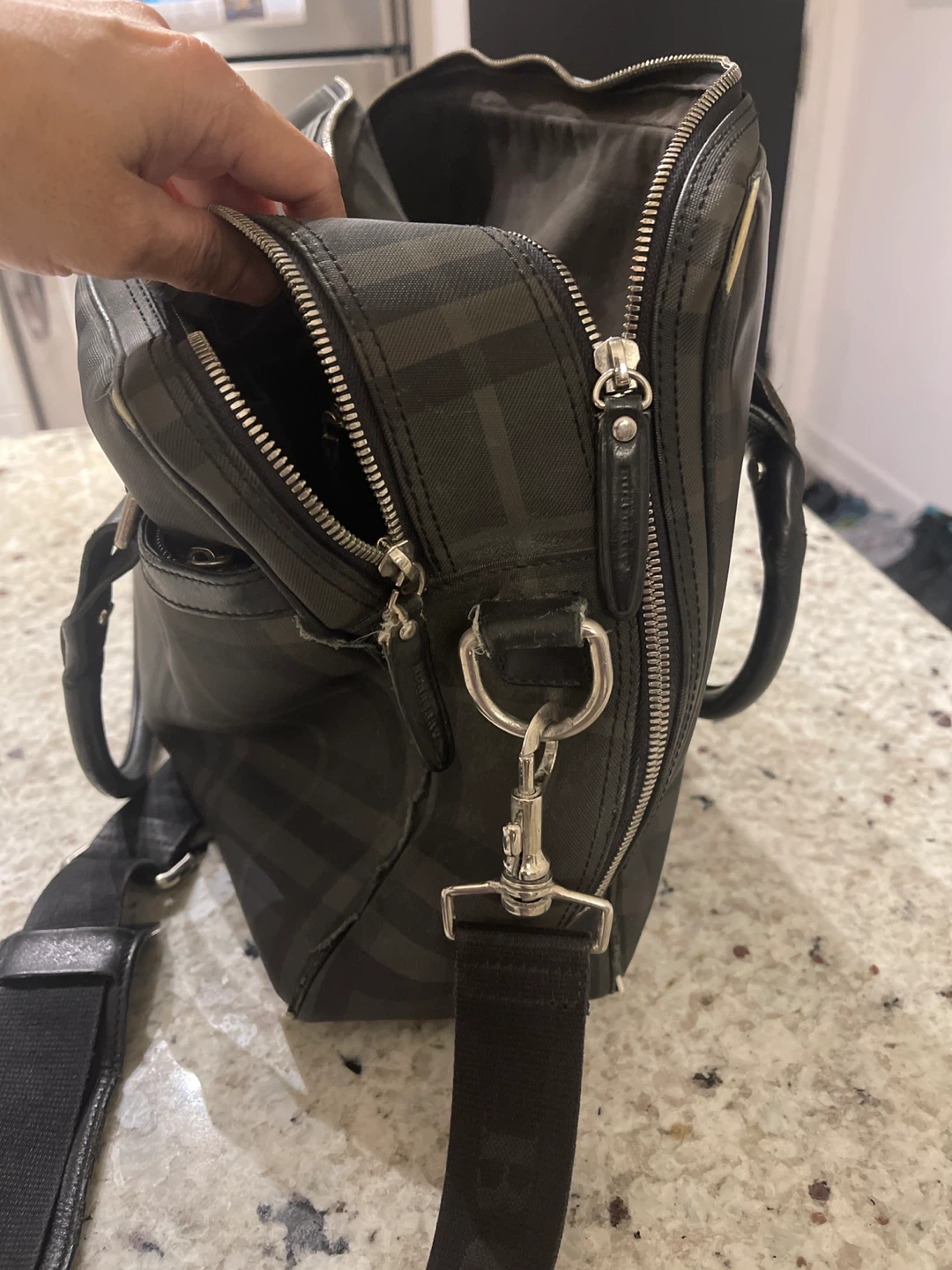 Burberry Nova Check Crossbody Laptop Bag - photo 5