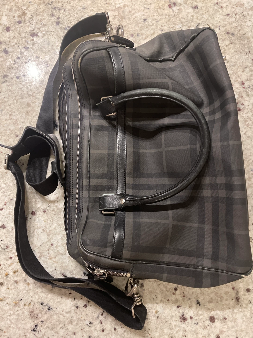 Burberry Nova Check Crossbody Laptop Bag