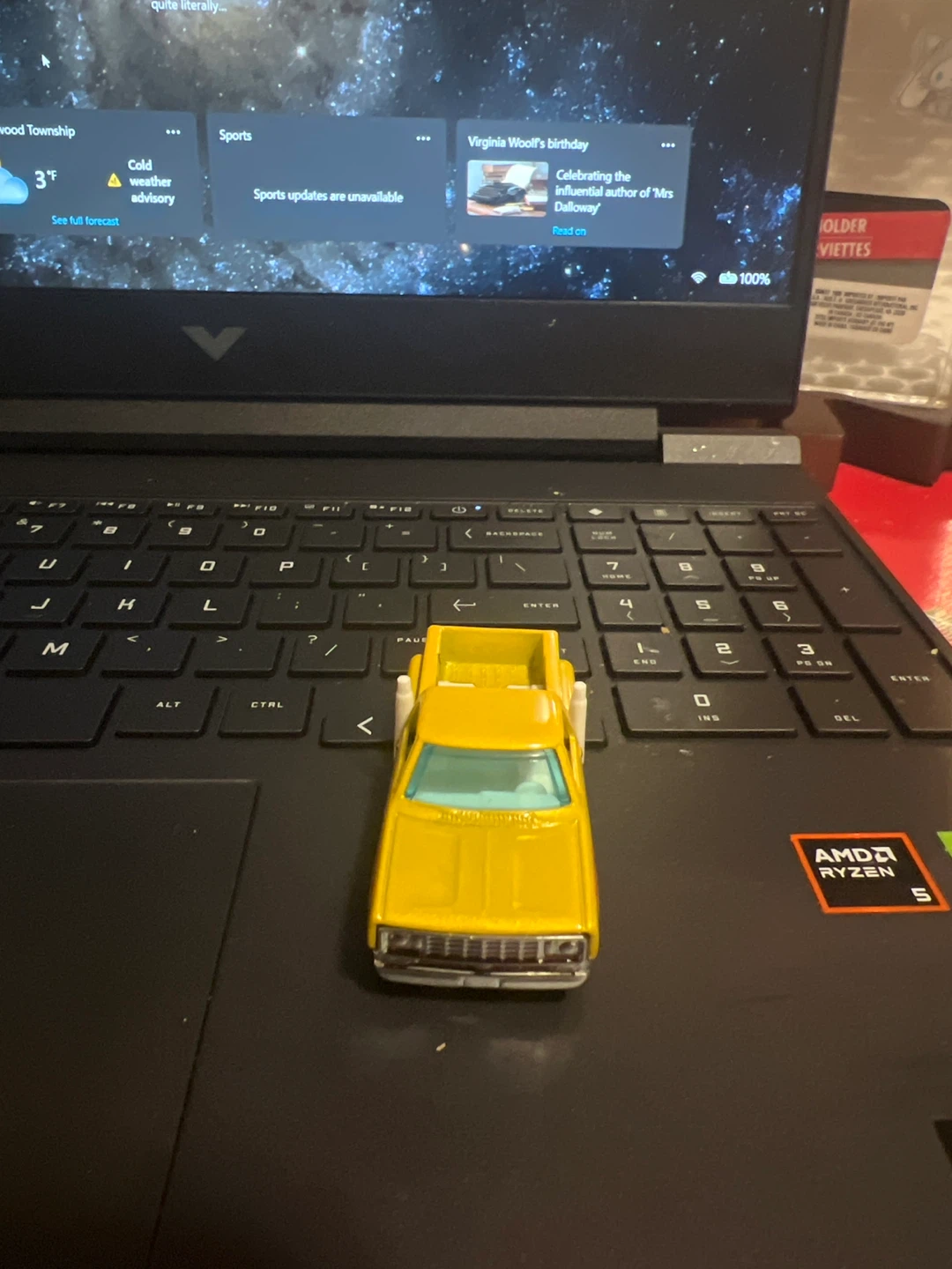 Yellow Dodge Pickup Truck Toy Car - photo 3