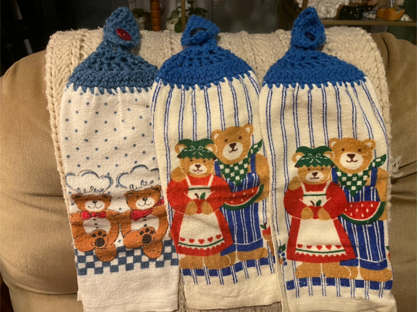 Crochet Top Kitchen Towels with 15 Assorted Designs $4. Each 🥕 - photo 2