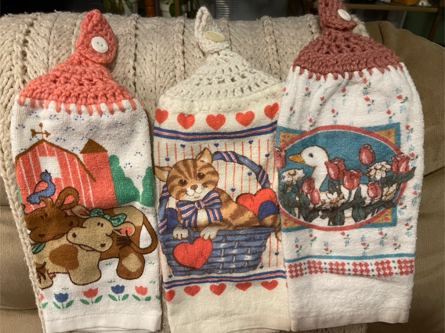 Crochet Top Kitchen Towels with 15 Assorted Designs $4. Each 🥕 - photo 3