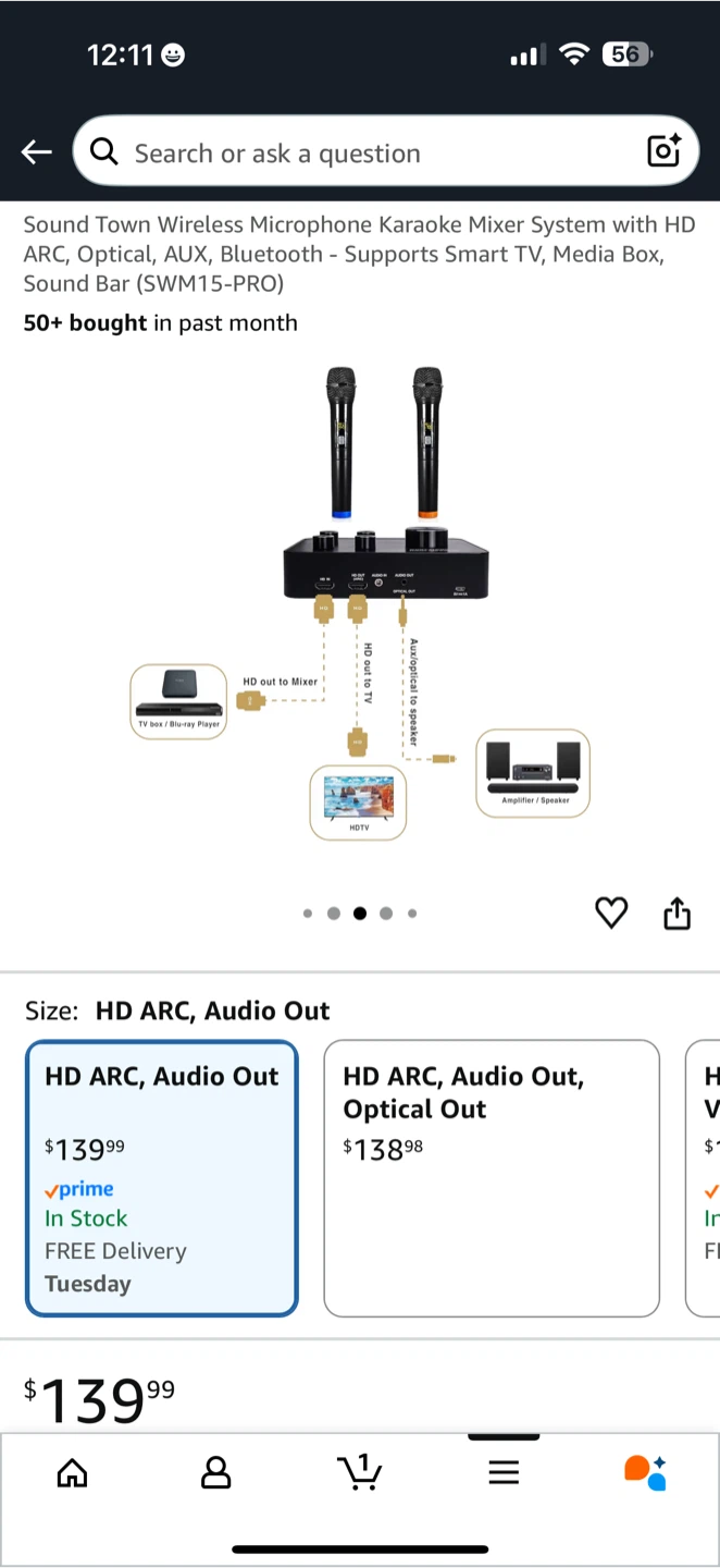 Sound Town Wireless Karaoke Mixer System with 2 Microphones - photo 5