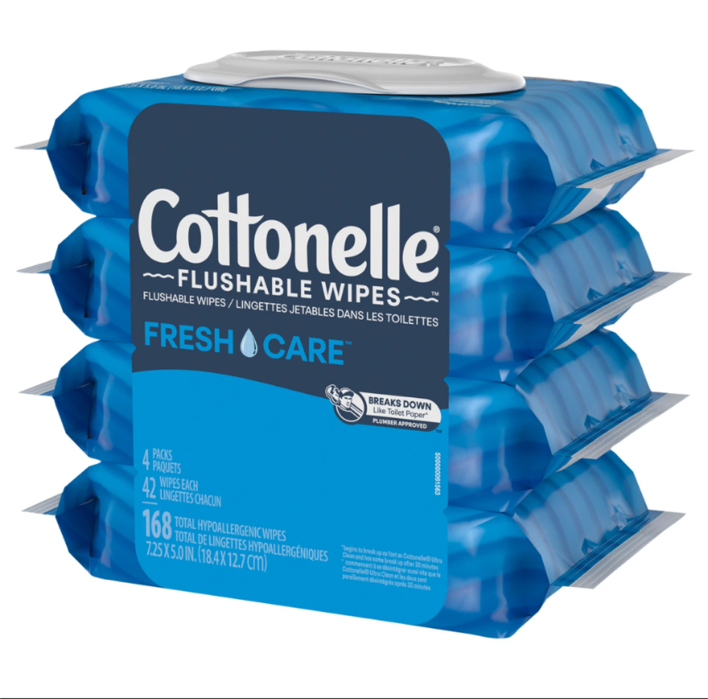 Cottontelle Flushable Wipes Fresh Care 6 Packs