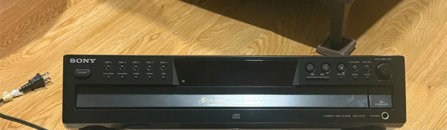 Sony 5 CD Changer Compact Disc Player CDP-CE375