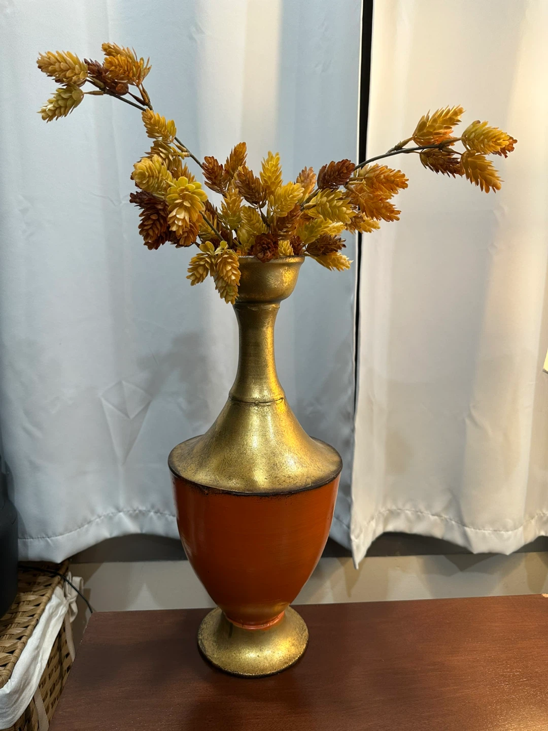Decorative Vase with Faux Floral Arrangement - photo 2