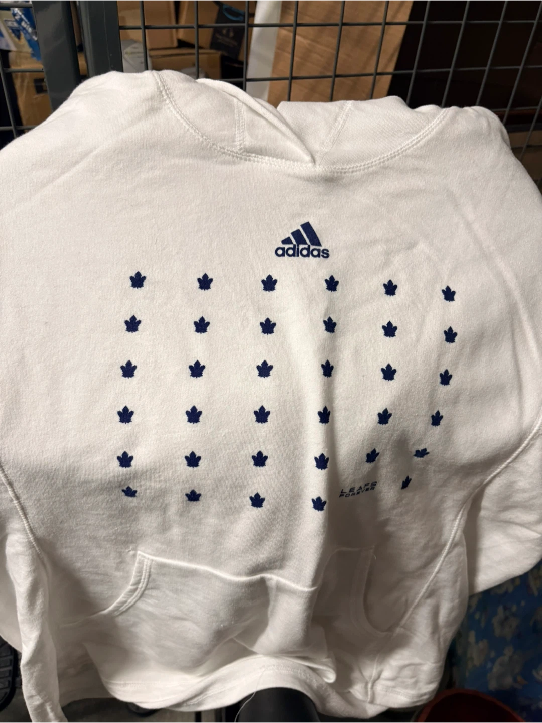 Adidas Leafs 2019 Playoffs Hoodie - White - XL