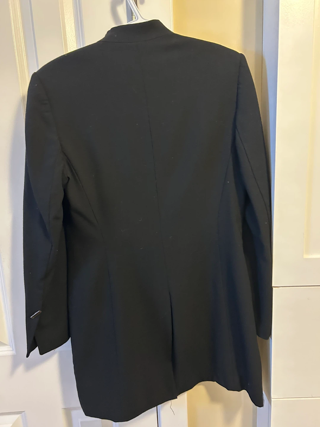 D'Orcia Black Wool Blazer Jacket Size 6 - photo 4