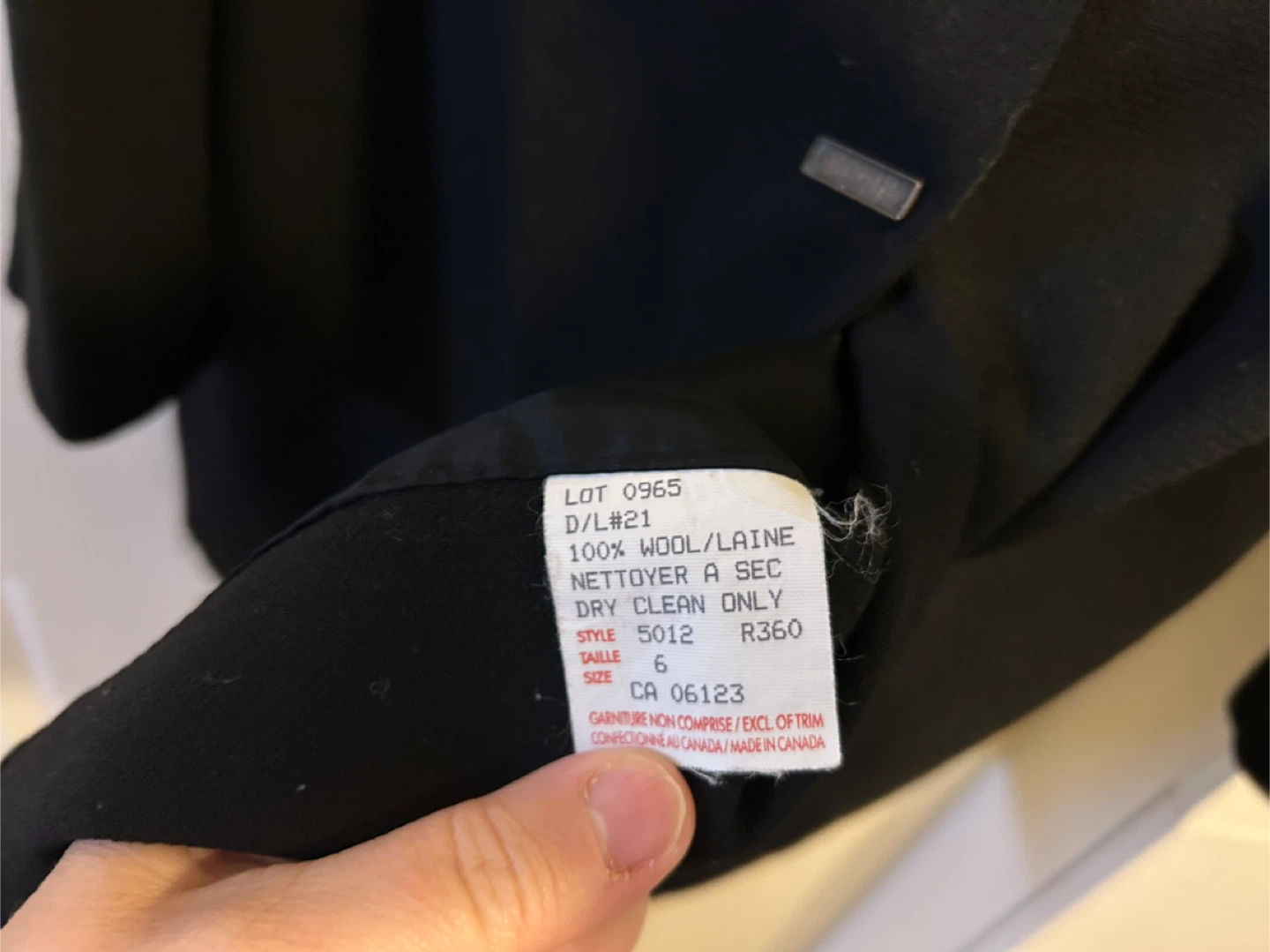 D'Orcia Black Wool Blazer Jacket Size 6 - photo 2