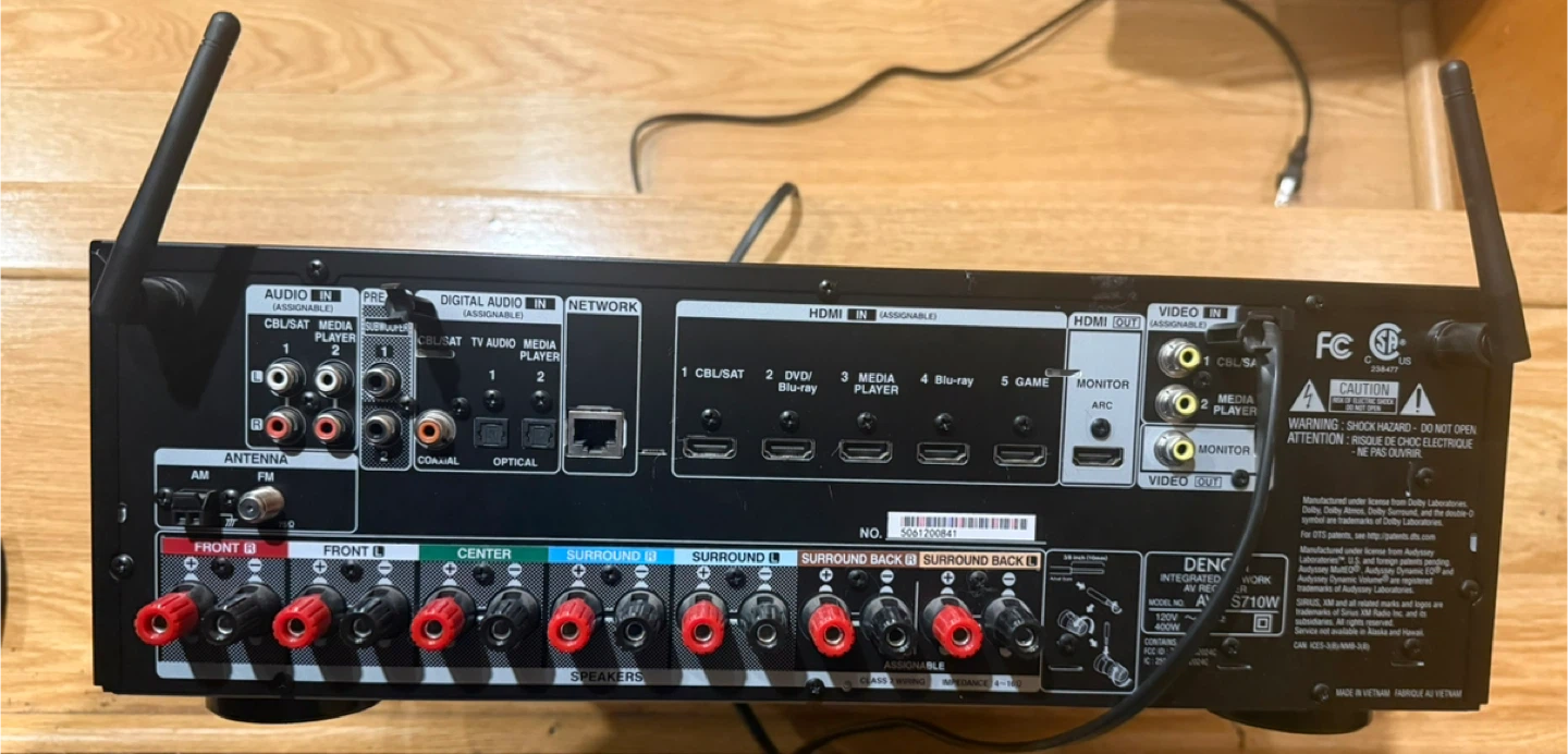 Denon AVR-S710W with Remote - photo 3