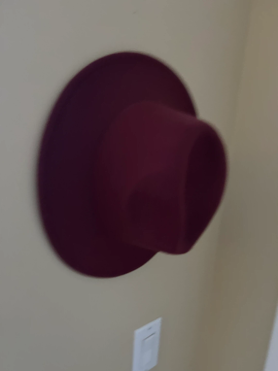 Plum Felt Fedora Hat - photo 2