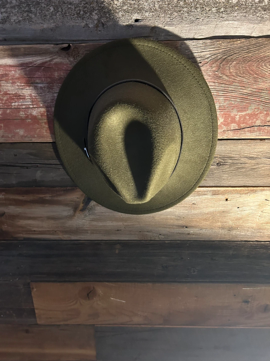 Olive Green Fedora Hat - photo 2