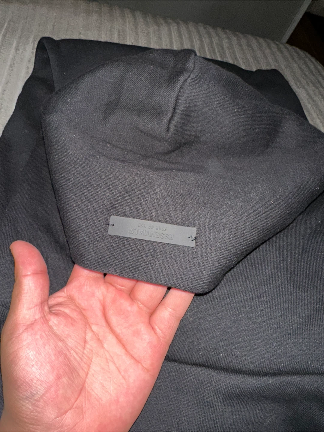 Black Essentials Fear of God Hoodie and Shorts Set - photo 3