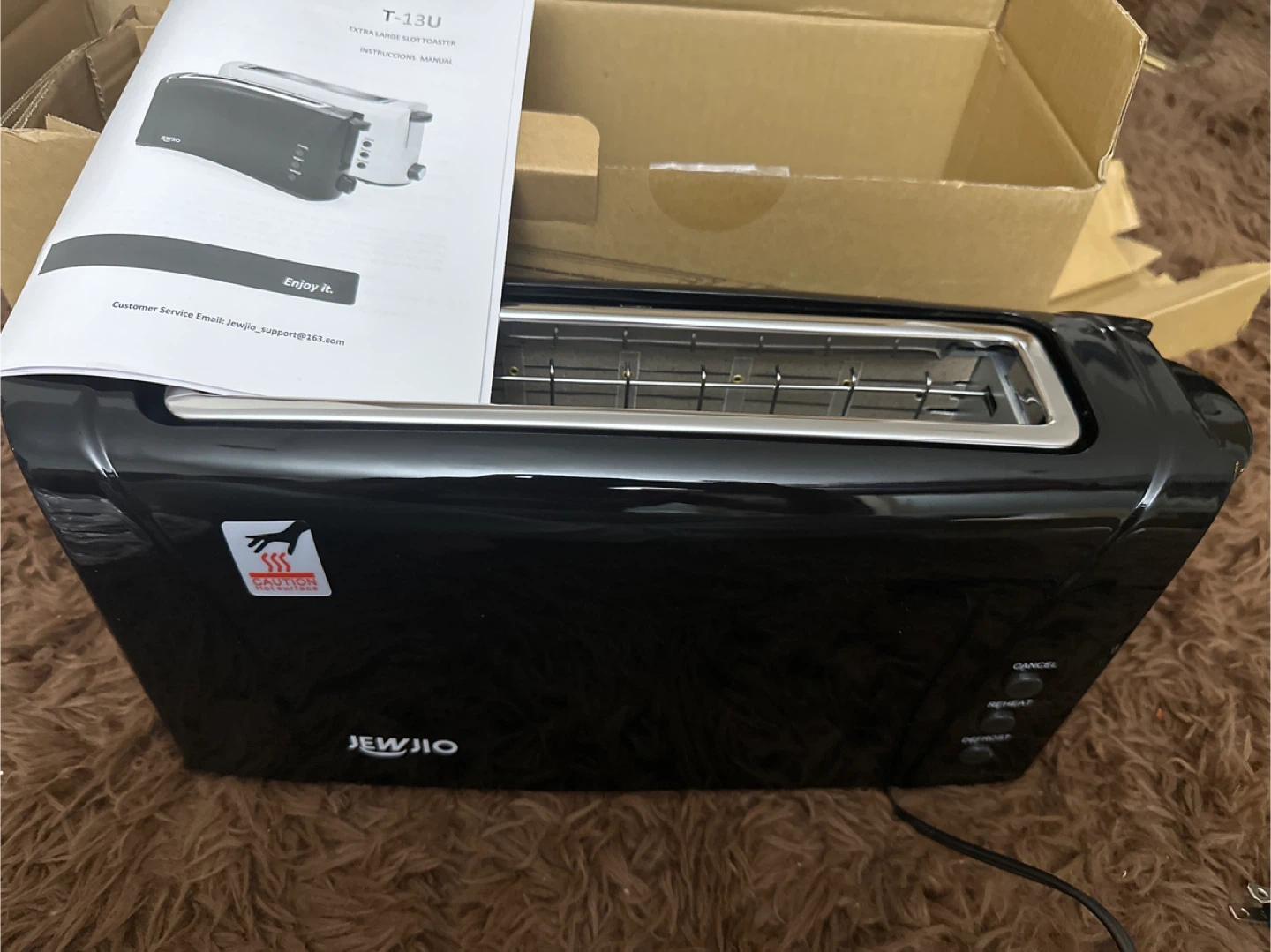 JEWIO 2-Slice Toaster-Brand new- Black in colour - photo 2
