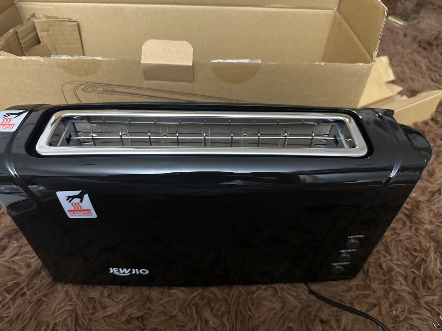 JEWIO 2-Slice Toaster-Brand new- Black in colour - photo 3