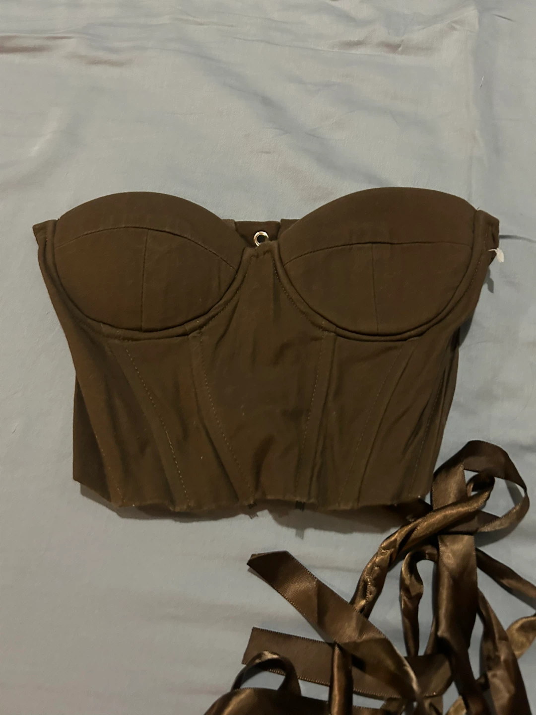 Sexy Brown Corset Top Shein -  Size XS