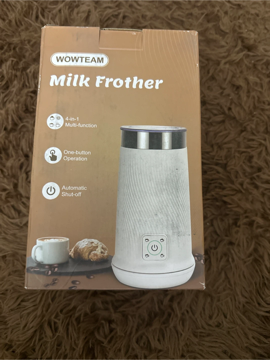 WOWTEAM 4-in-1 Electric Milk Frother- Brand new