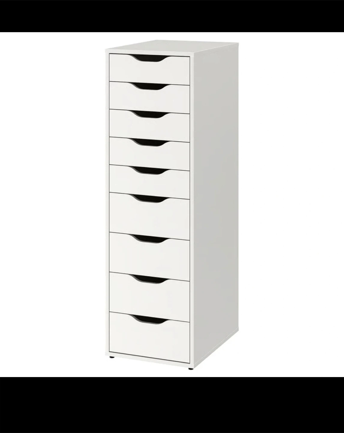IKEA ALEX 9-drawer unit, white