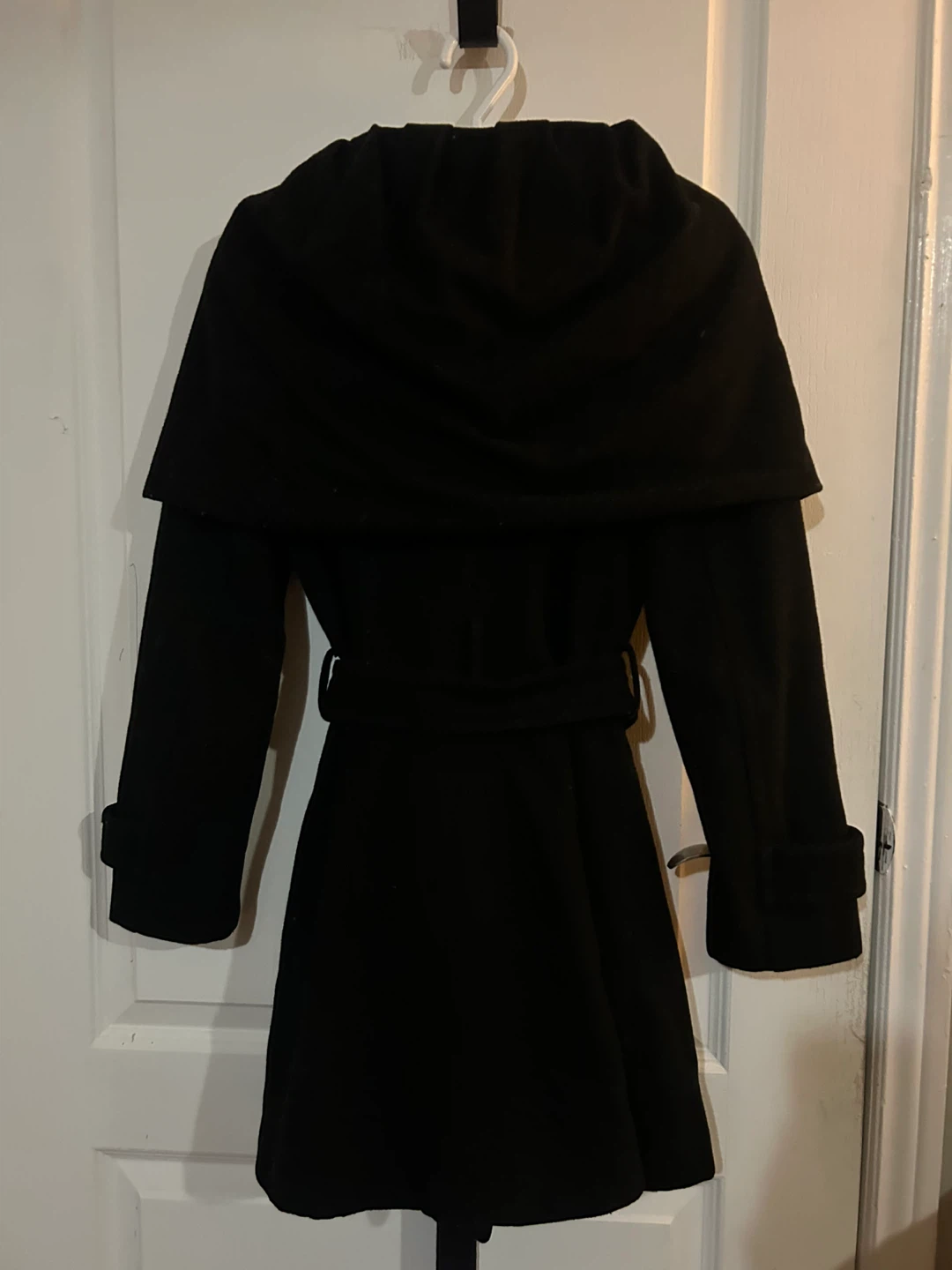 NEW Zara Basic Black Coat - Size S - photo 2