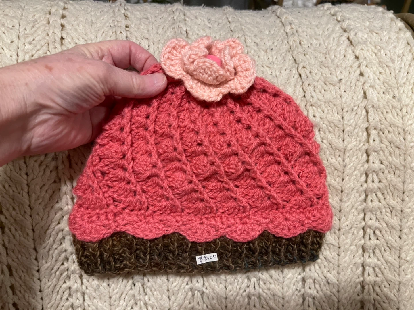Handmade Crocheted Cupcake Hat