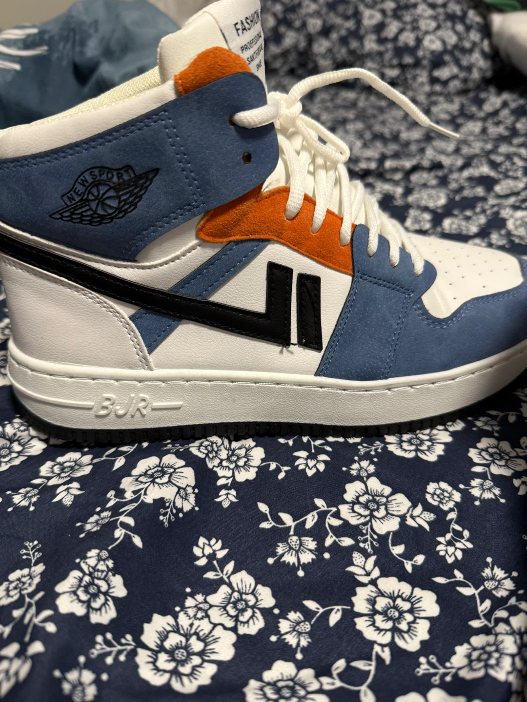Fashion Sneakers - White/Blue/Orange - photo 2