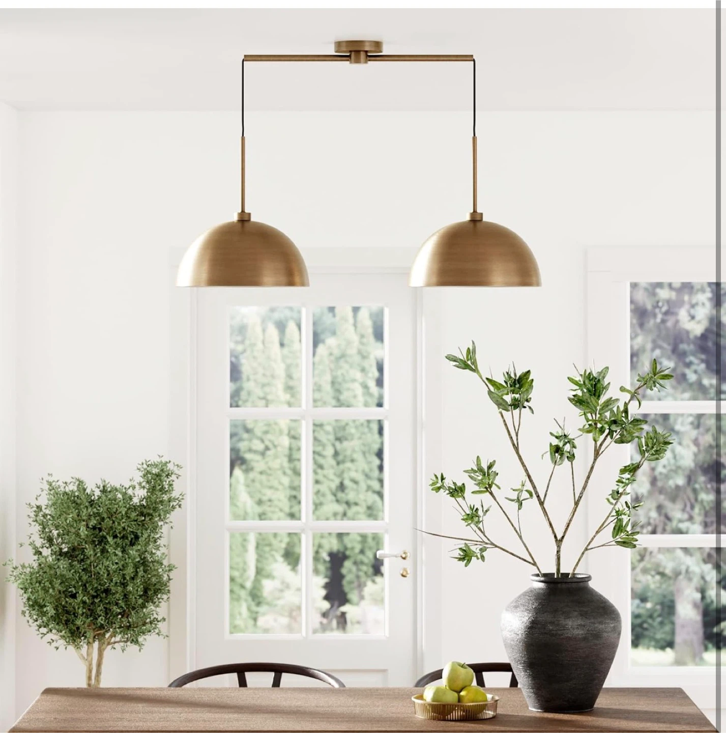 Brass Pendant Light Fixture - photo 3