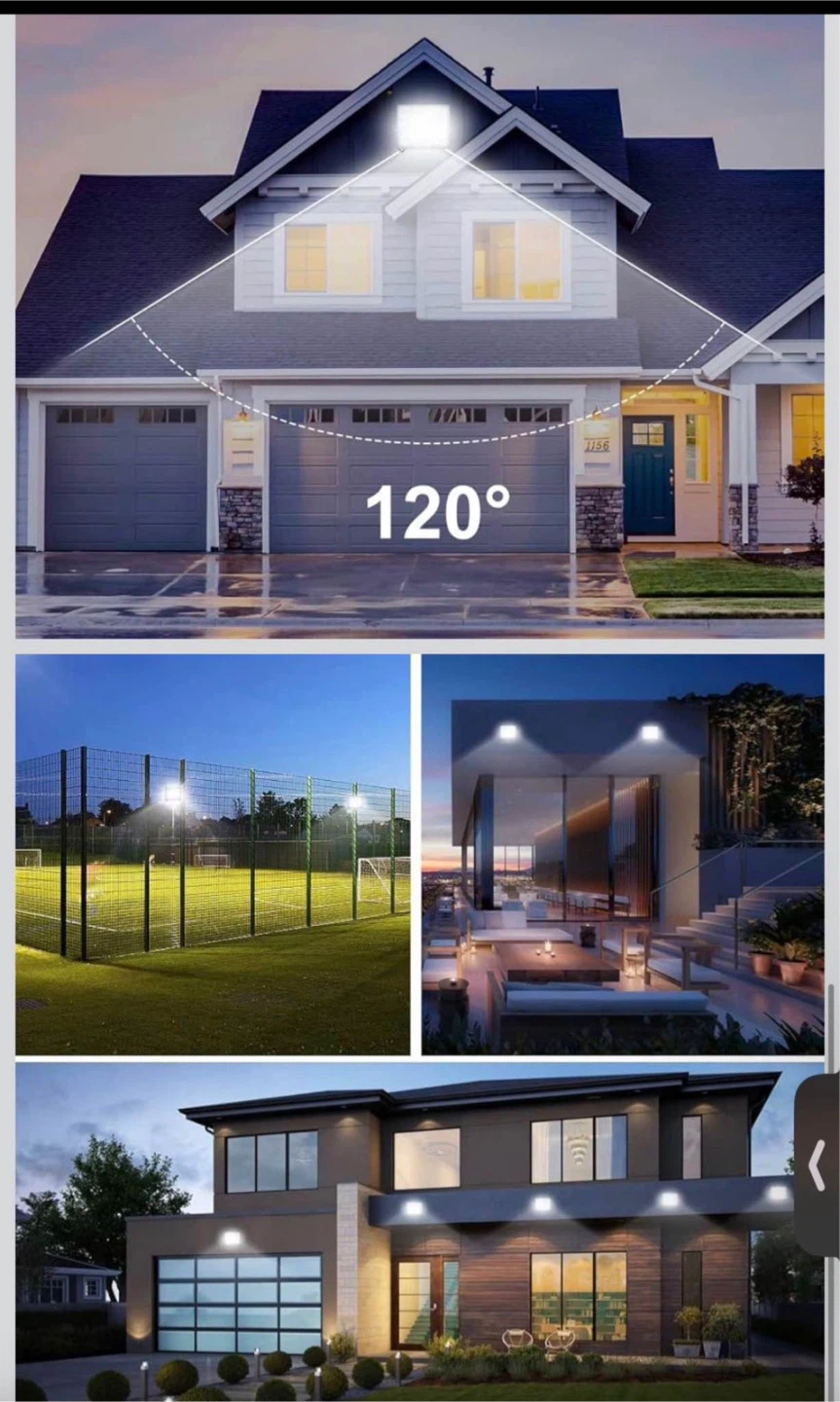 2 Pack LED Flood Lights - 100W, Waterproof IP66 - photo 3