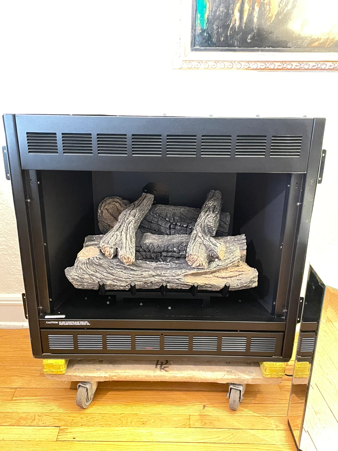 NEW DESA 33" Unvented Propane Fireplace – Complete w/ Remote - photo 3