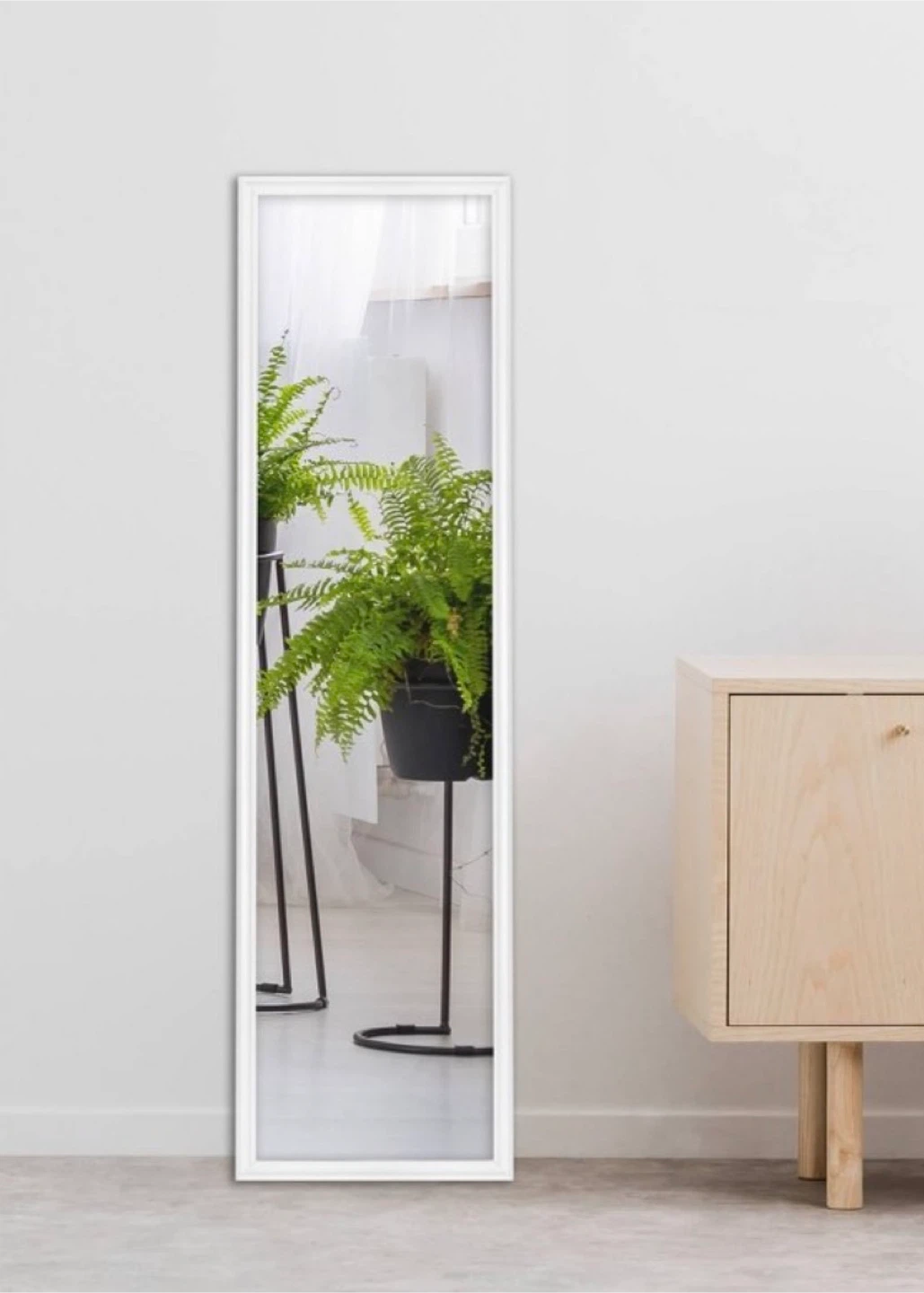 Full Length Mirror - White Frame