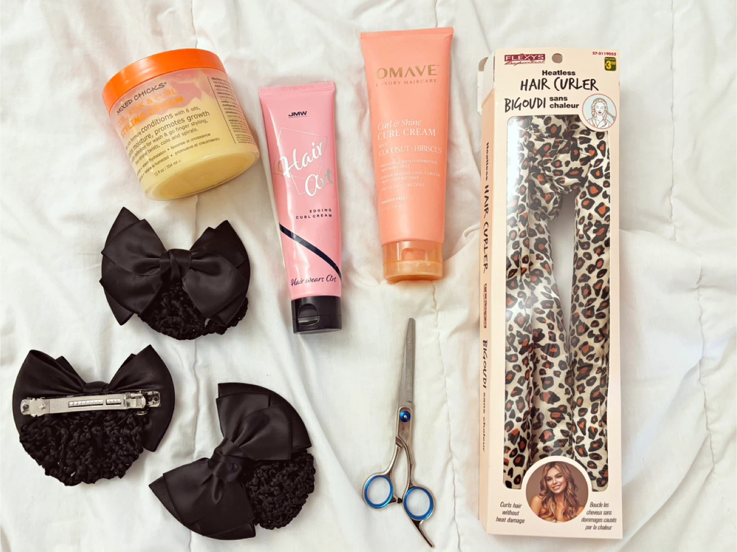 Hair Styling & Accessories Bundle – Curl Cream & Tools