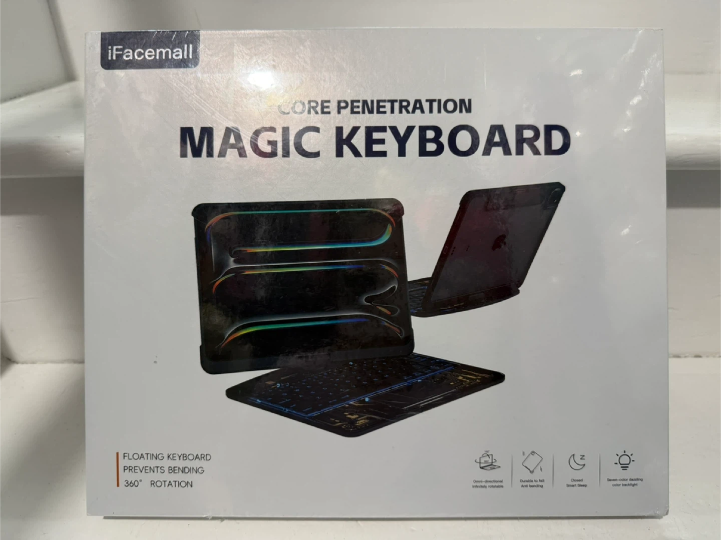 iFacemall Magic Keyboard for iPad Pro 12.9 inch - Black