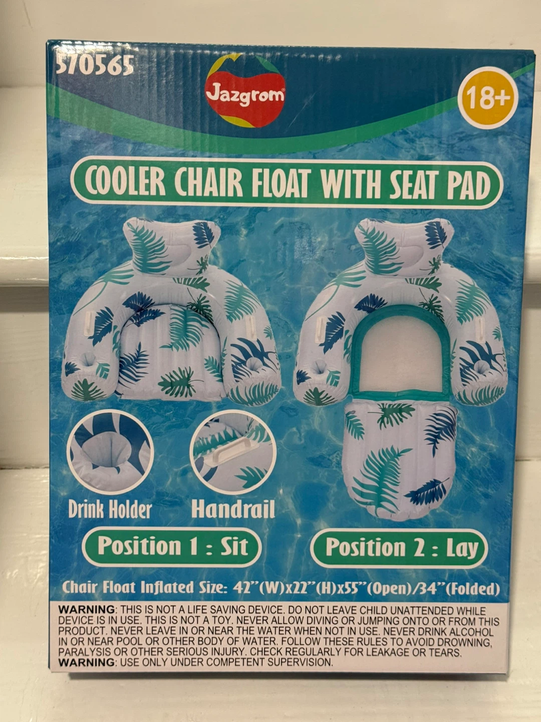 Jazgrom Cooler Chair Float with Seat Pad