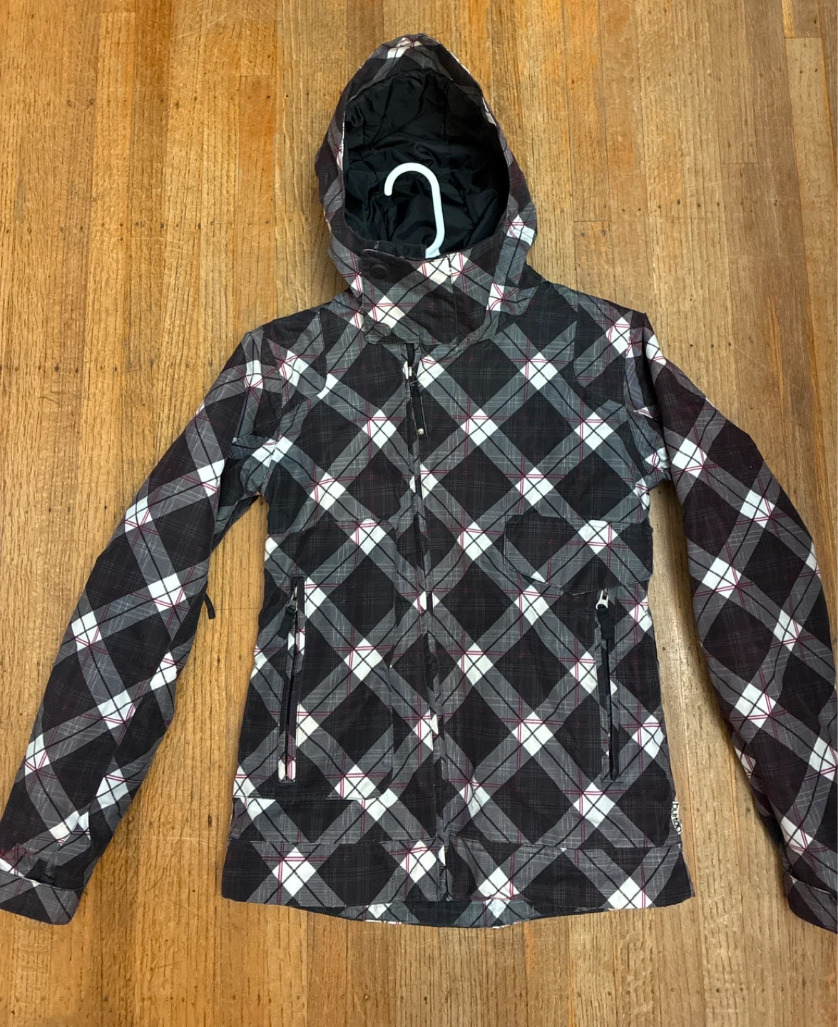 Burton Plaid Hooded Women’s Ski Jacket XS