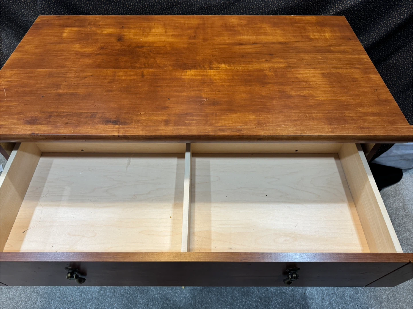 Wood Console Table with Drawer and Shelf - photo 4