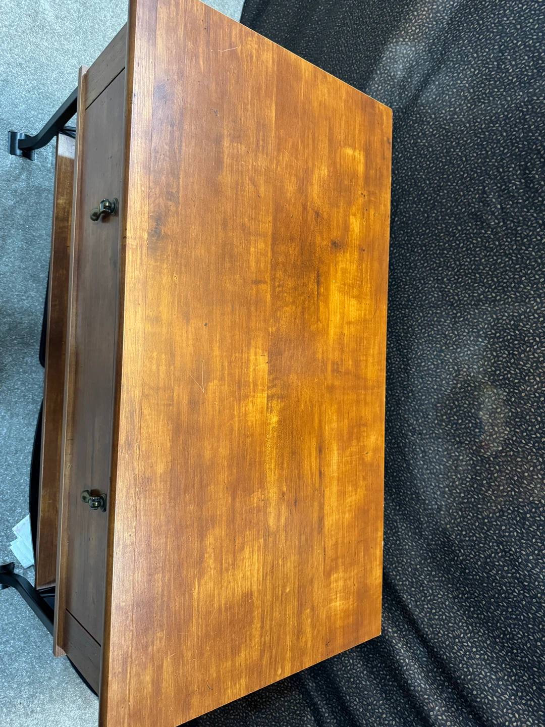 Wood Console Table with Drawer and Shelf - photo 5