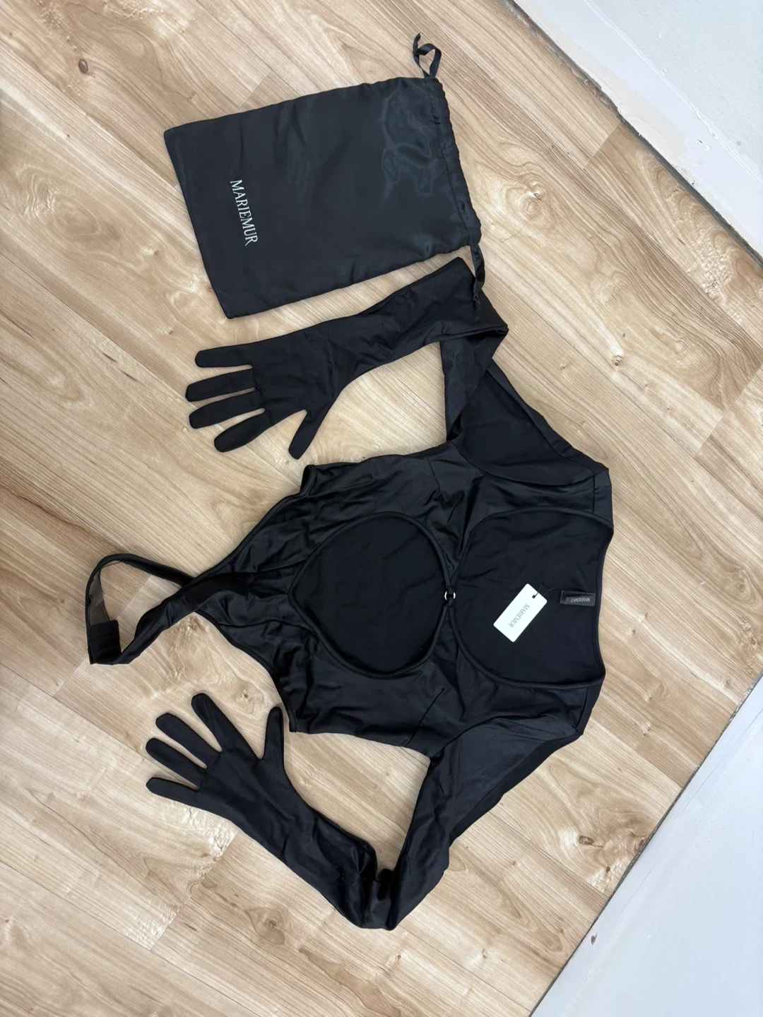 Mariemur Black Bodysuit with Gloves - photo 2
