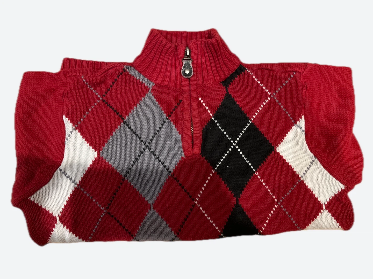 The Children's Place Red Quarter Zip-Up Sweater M/M 7/8 - photo 3