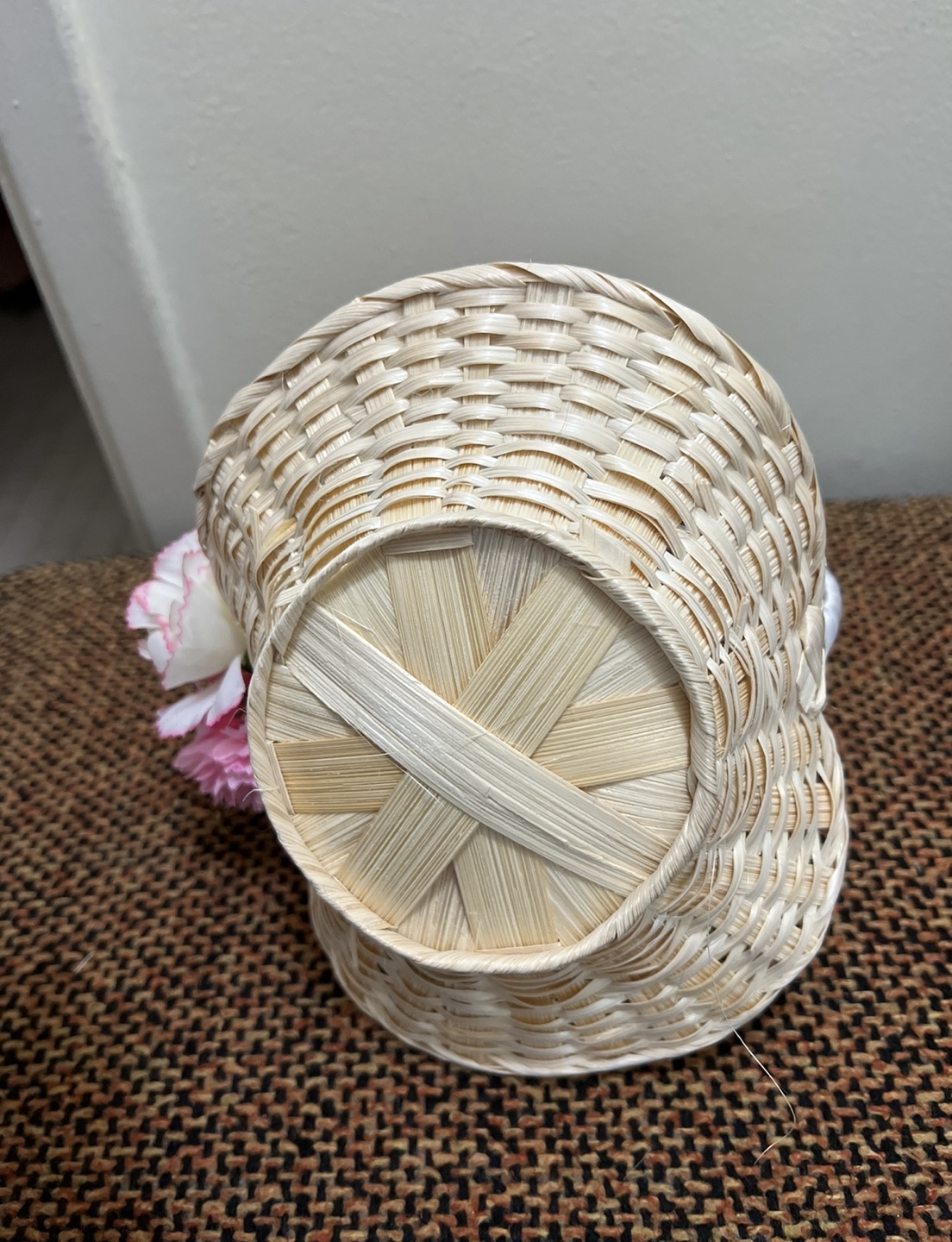 Decorative Wicker Basket with Flowers - photo 4