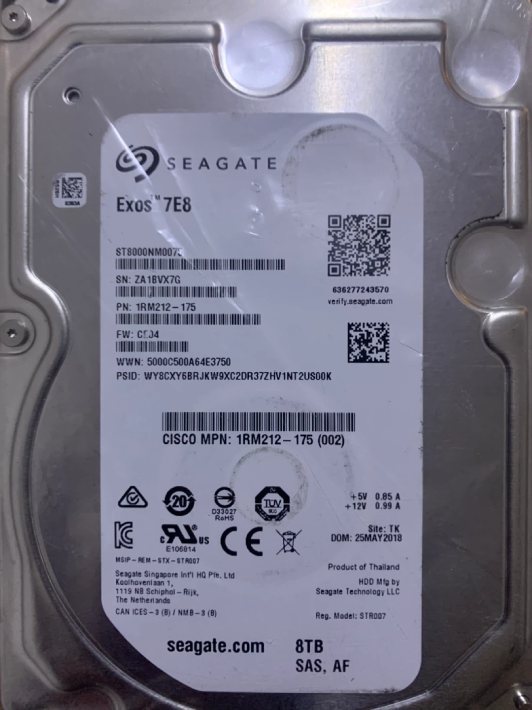 Massive 8TB Seagate Exos 7E8 Enterprise Hard Drive – High-Speed