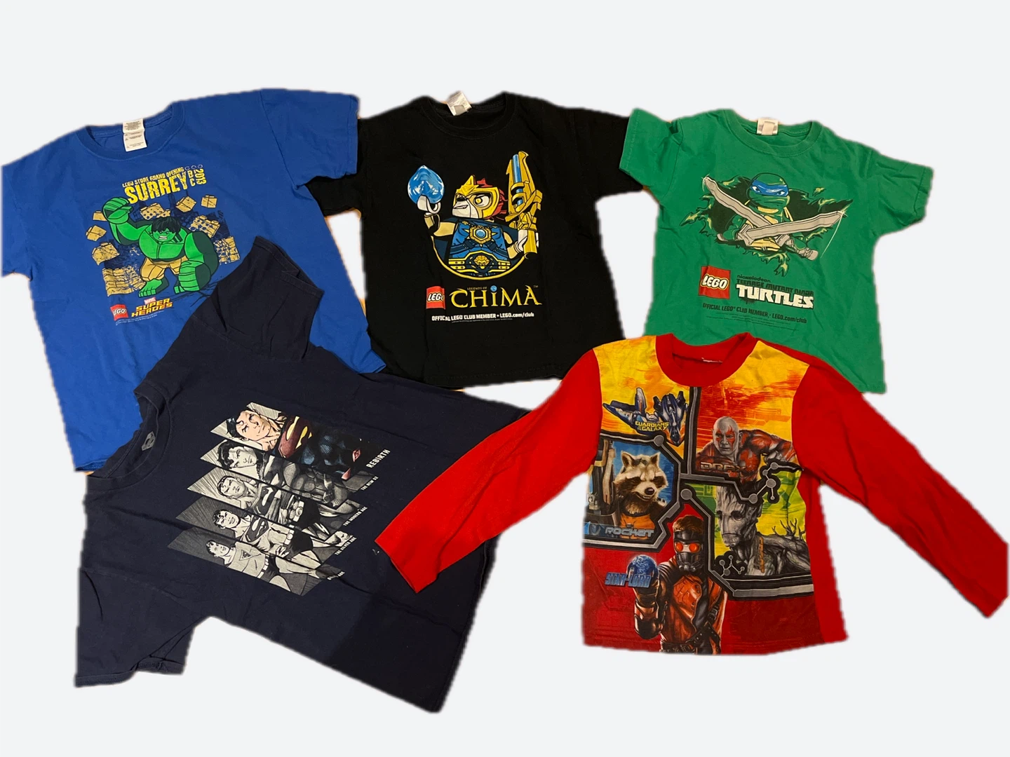 LEGO and DC Comics T-Shirts Bundle