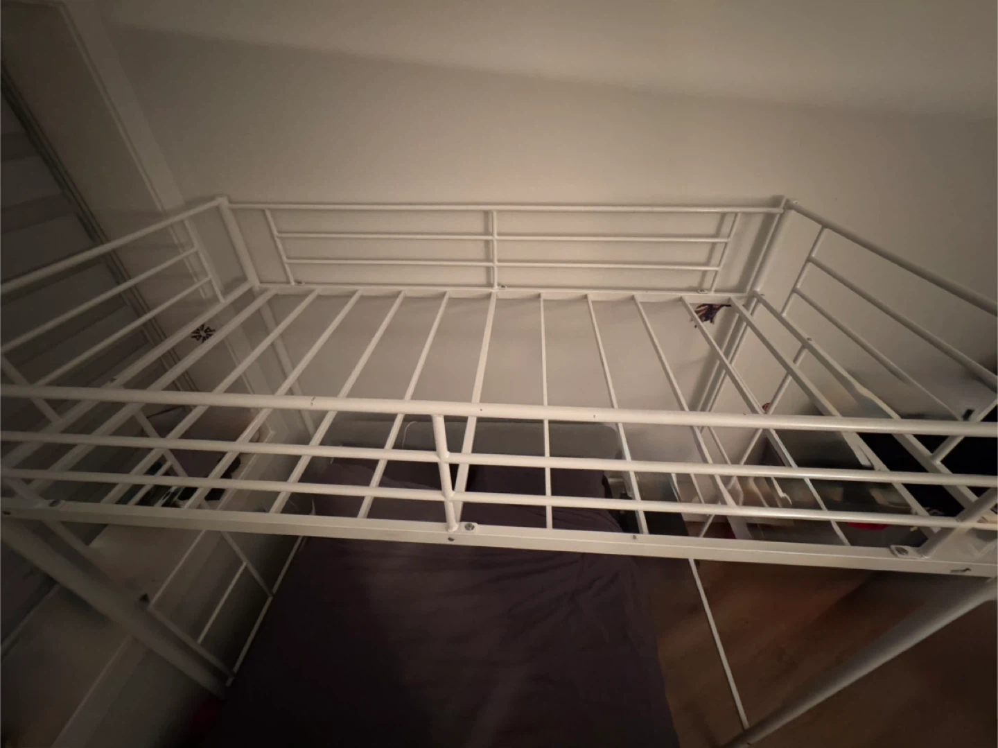 White Premium Metal Twin Loft Bed for Kids - photo 3