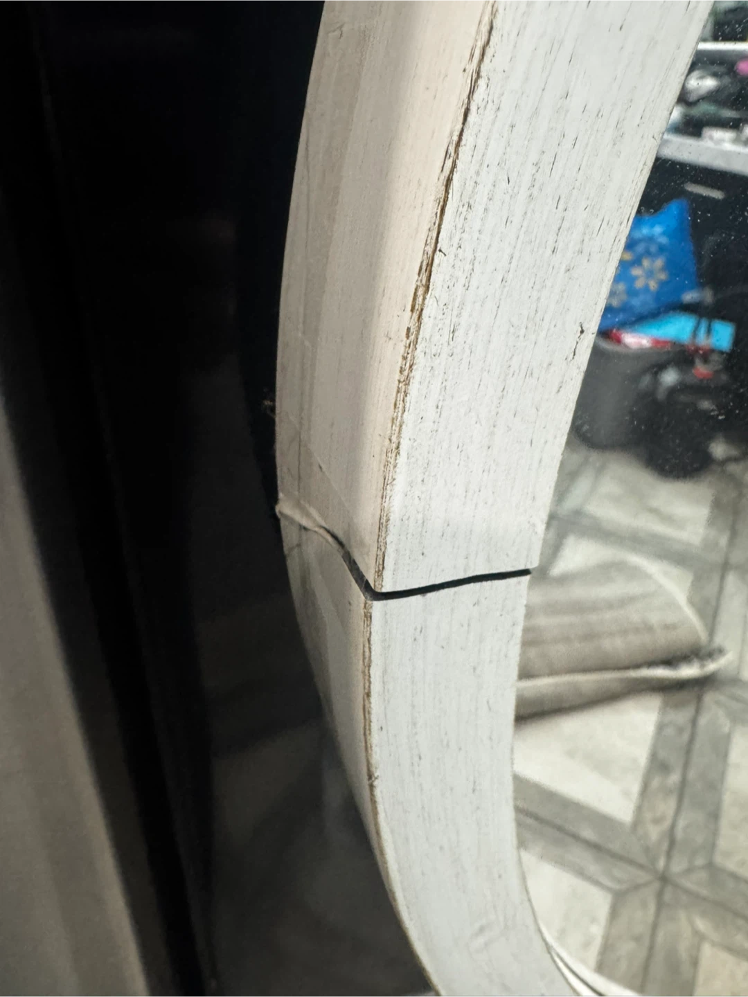 Oval Wall Mirror with Rope Hanger - photo 3