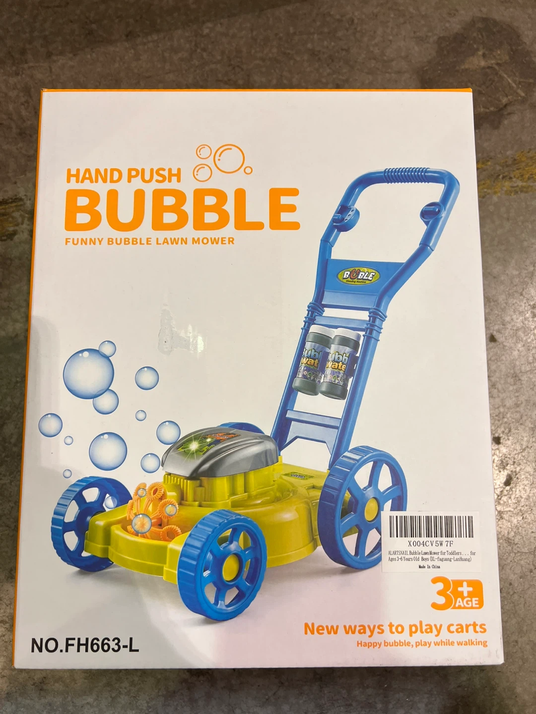 Hand Push Bubble Lawn Mower Toy - photo 3