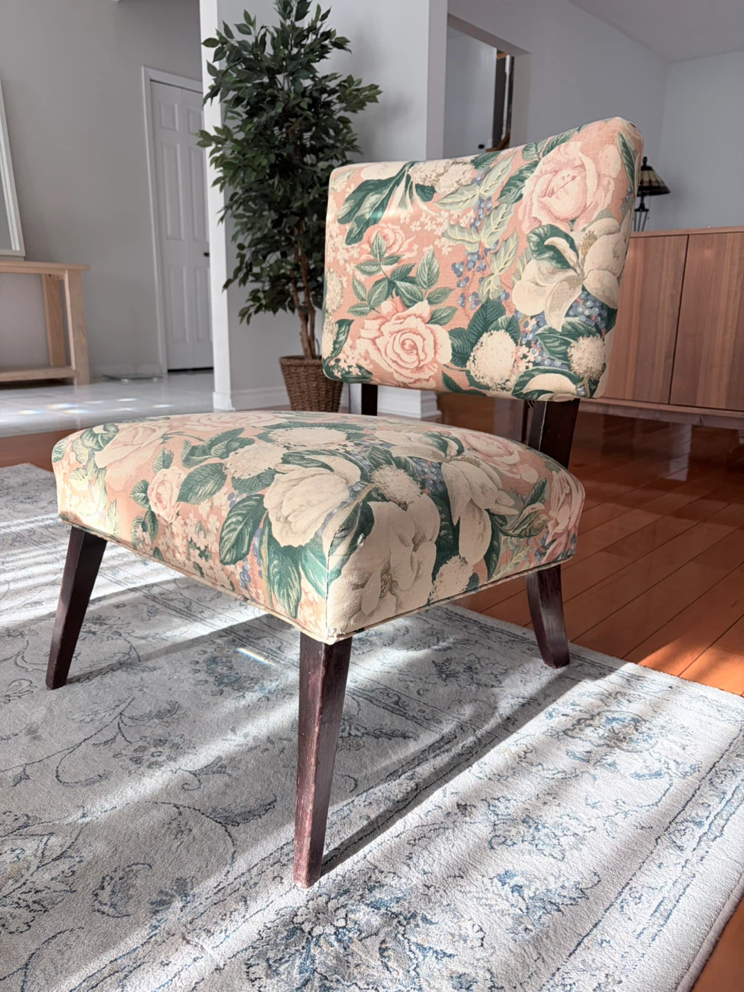 Floral Accent Chair