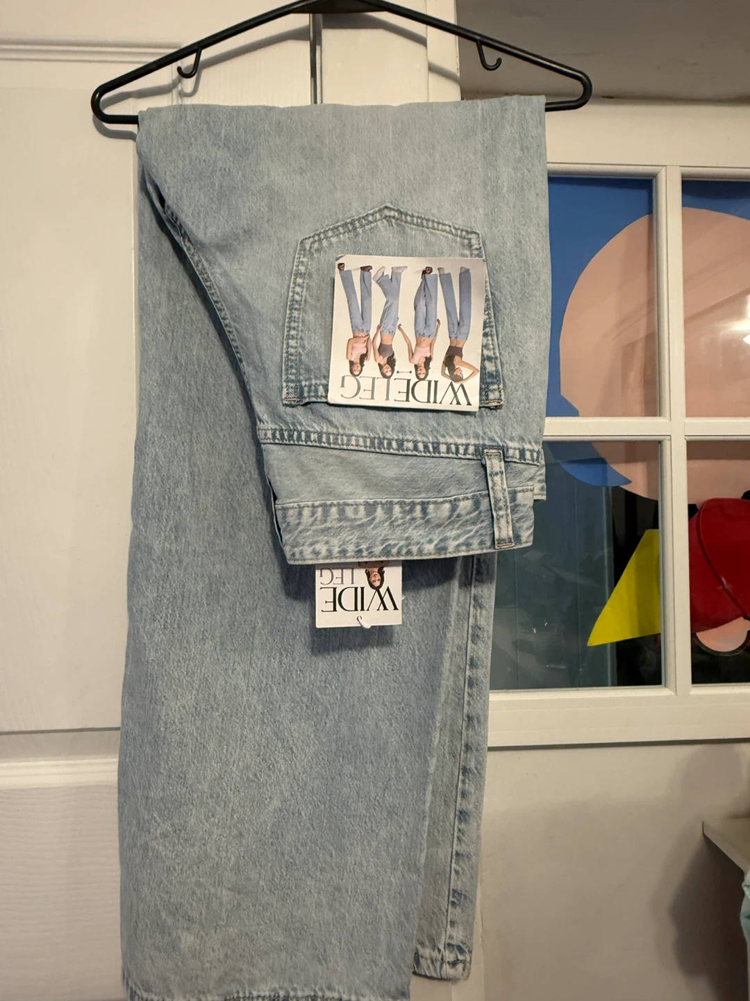 Women's Light Wash Wide Leg Jeans 7 - photo 3